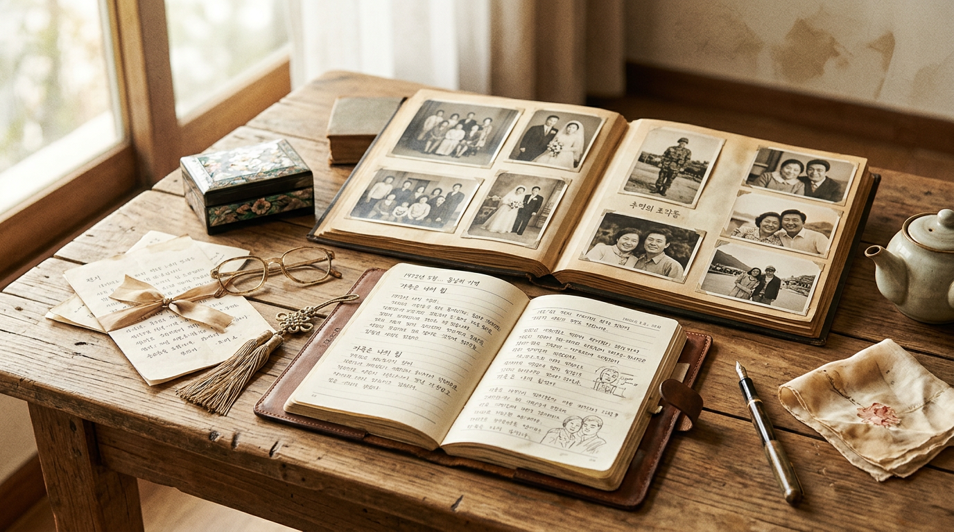 삶의 기억을 담은 자서전 수제책