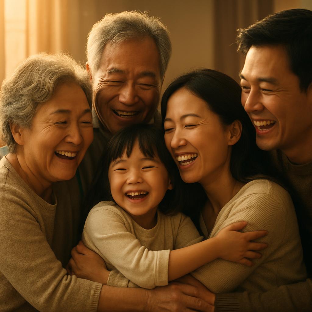 우리 가족의 웃음