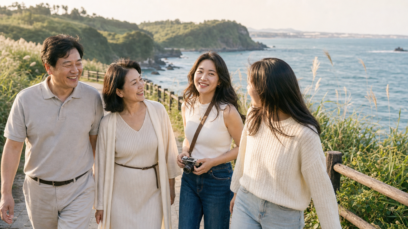 서연과 가족이 함께했던 제주 바닷가