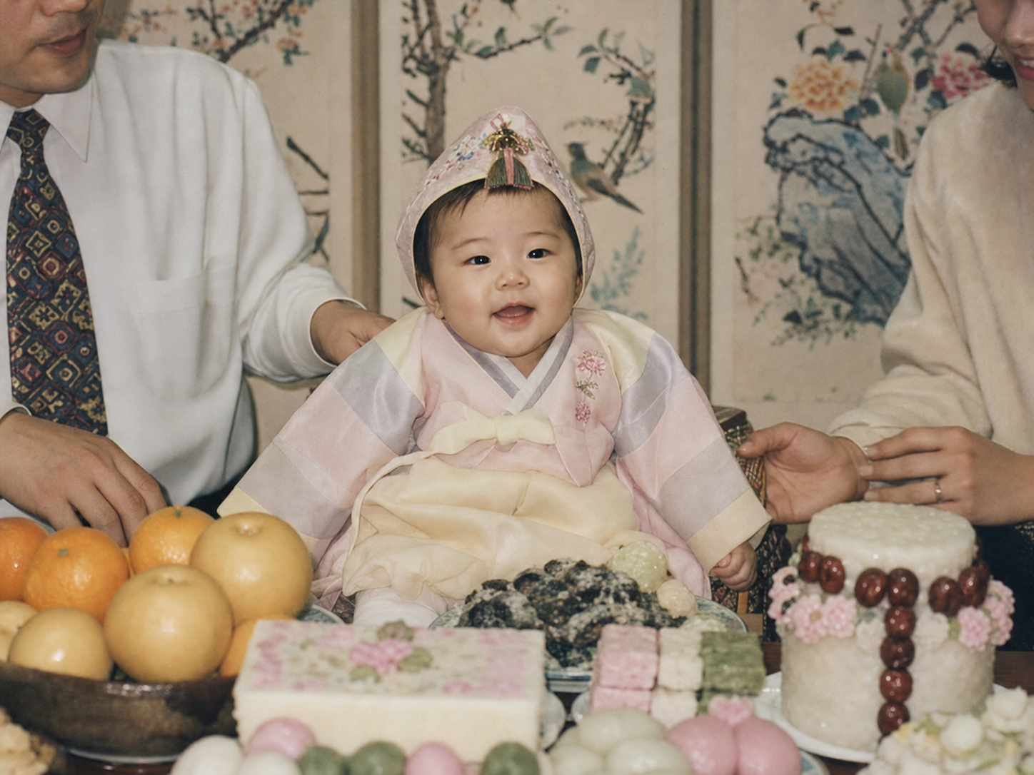 유서연의 백일 시절